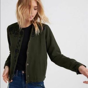 Lucky Brand Embroidered Utility Jacket, Sz Small